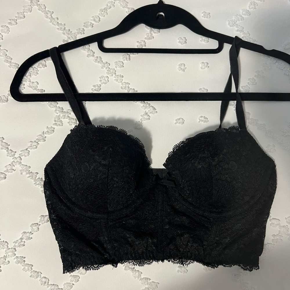 Elegant Black Lace Bralette